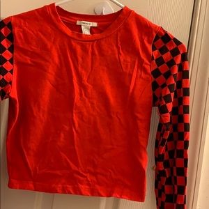 forever 21 checkered print shirt